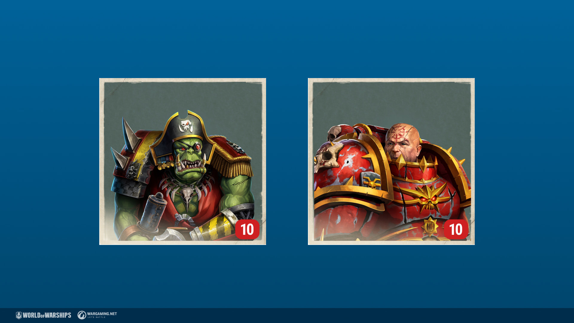 World of Warships × Warhammer 40,000: Chaos and Ork Commander Pack Featured Screenshot #1