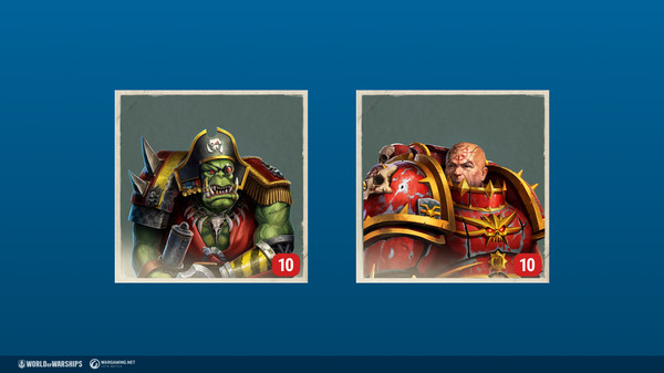 World of Warships × Warhammer 40,000: Chaos and Ork Commander Pack