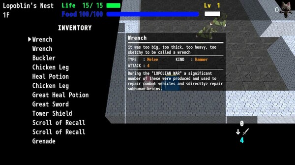 Reconcile with cats [Cat + Tank + Ningen = RogueLike] screenshot 4
