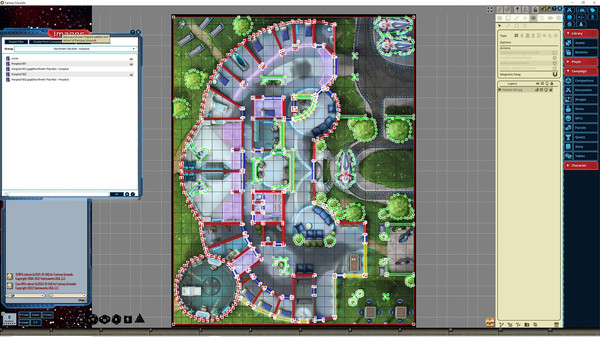 Fantasy Grounds - Starfinder RPG - Flipmat -Hospital