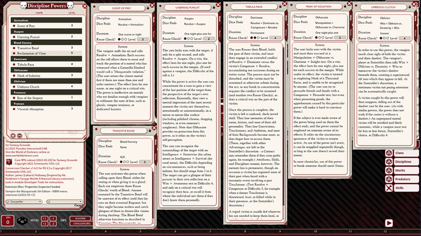 Fantasy Grounds - Sabbat: The Black Hand