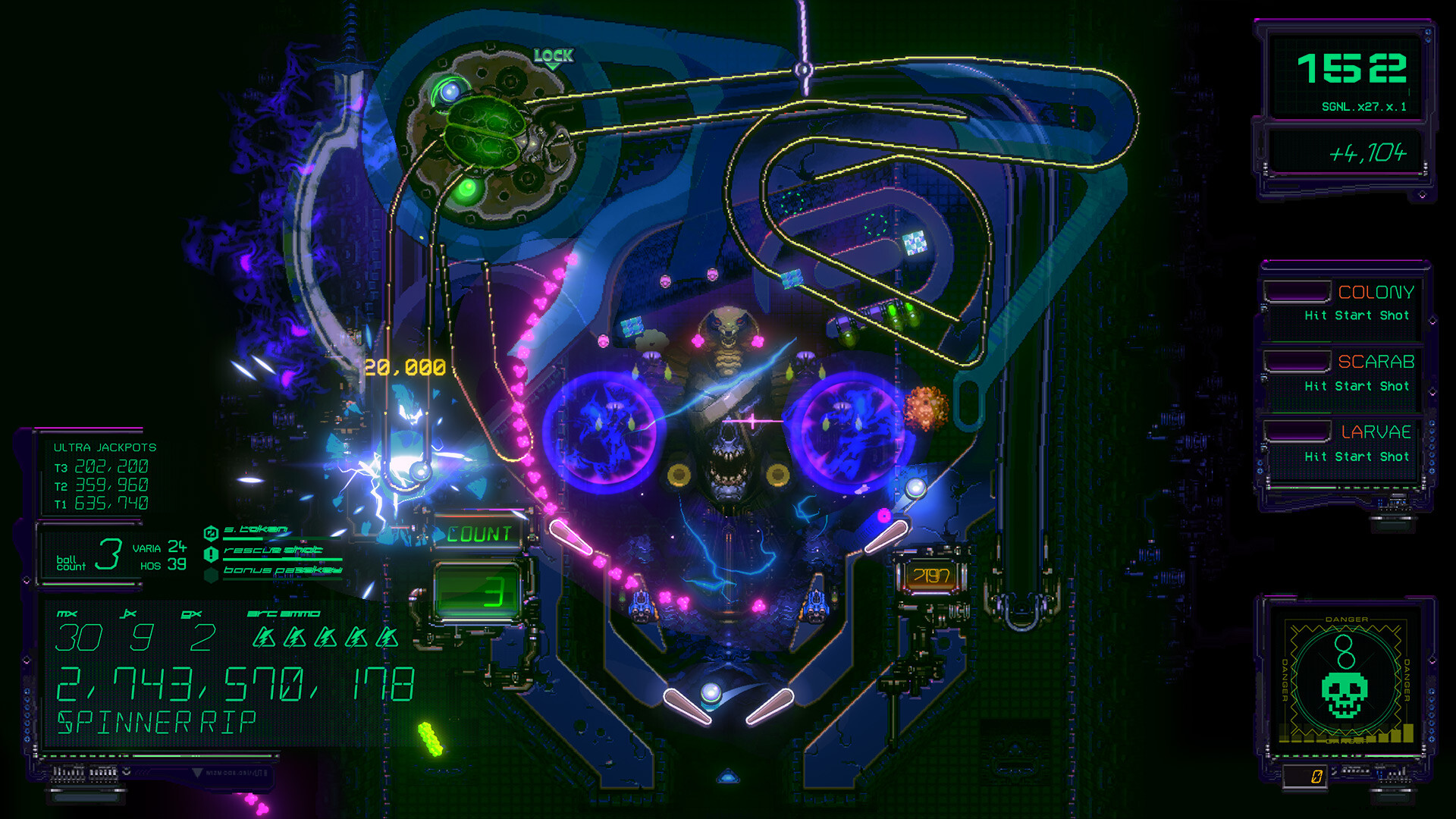 screenshot of XENOTILT: HOSTILE PINBALL ACTION 6