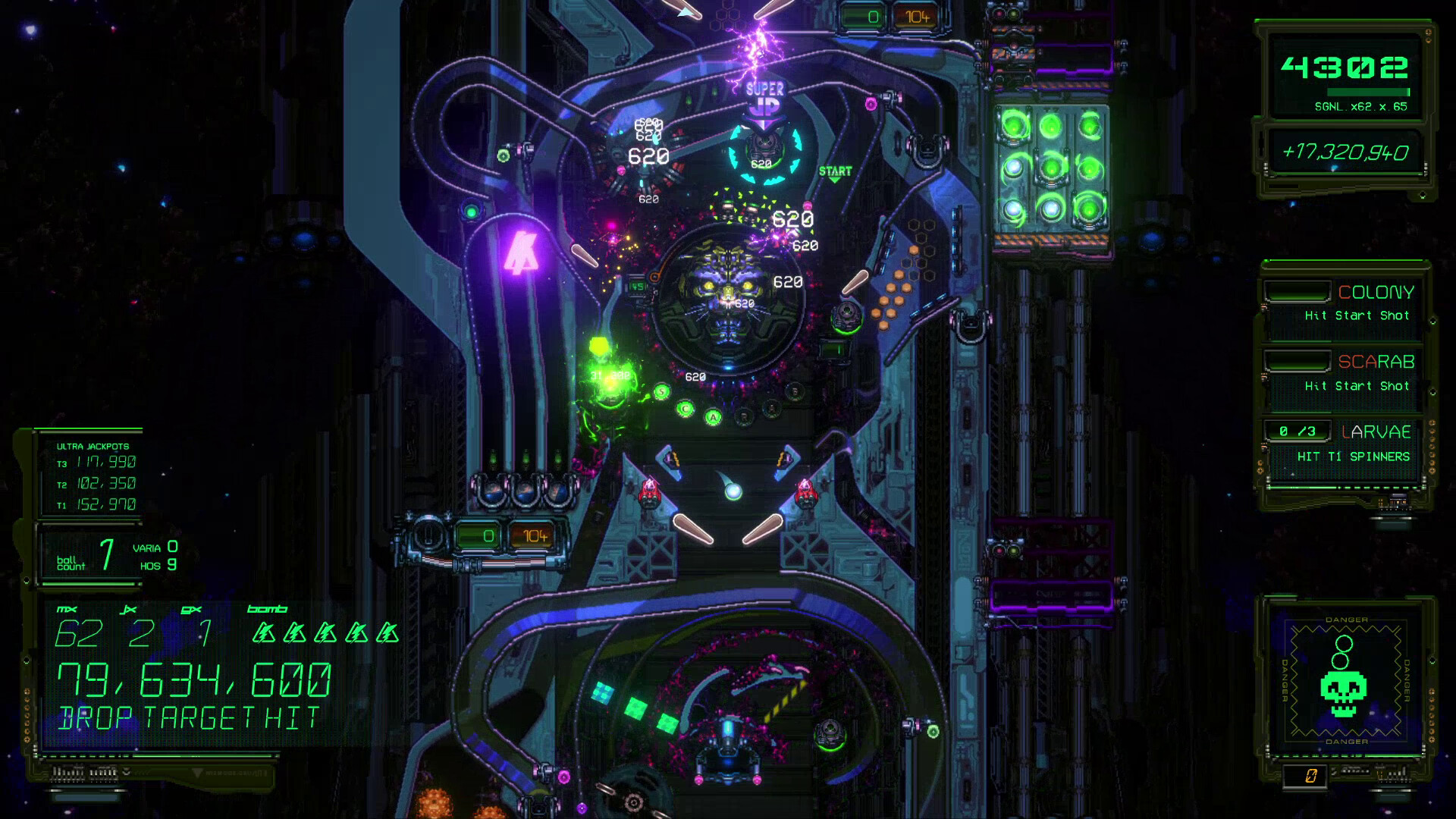 screenshot of XENOTILT: HOSTILE PINBALL ACTION 9