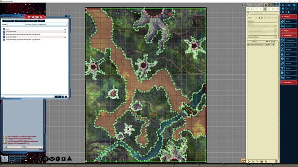Fantasy Grounds - Starfinder RPG - Flipmat-Jungle World