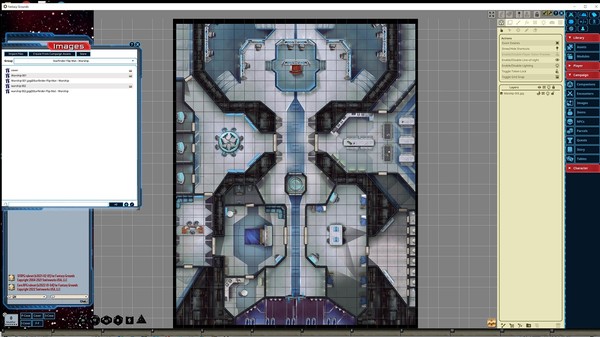Fantasy Grounds - Starfinder RPG - Flipmat - Warship