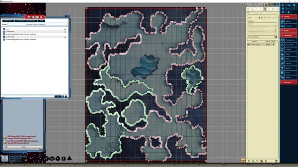 Fantasy Grounds - Starfinder RPG - Flipmat - Ice World