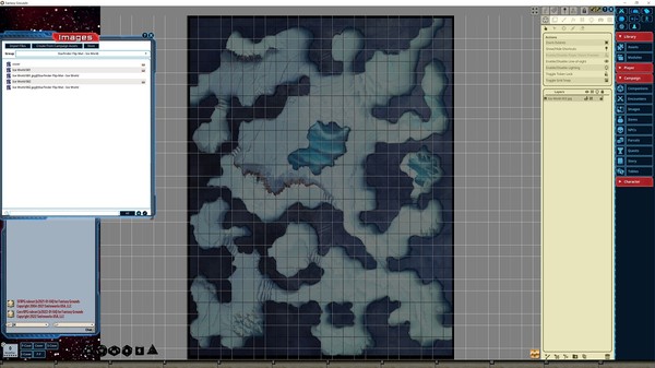Fantasy Grounds - Starfinder RPG - Flipmat - Ice World