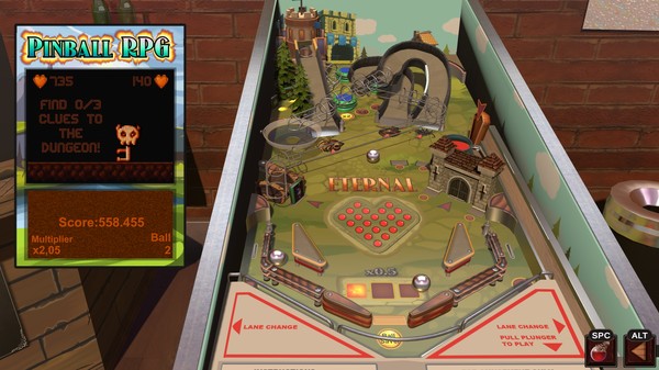Screenshot z Eternal Pinball RPG