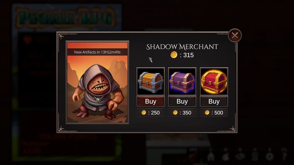 Screenshot z Eternal Pinball RPG