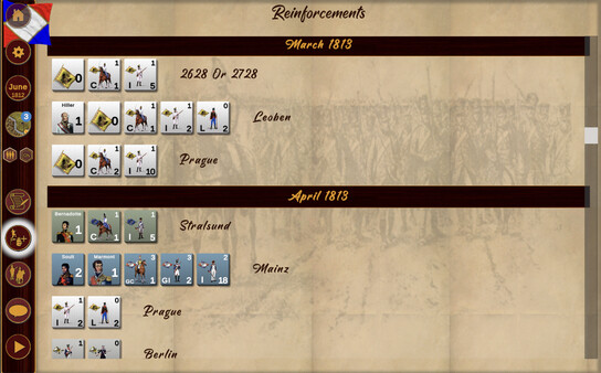 Screenshot z Napoleon's Eagles Screenshot z Napoleon's Eagles