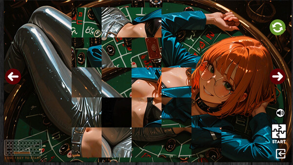 Screenshot of Whore Dealer™ an Wet Porn Erotic Puzzle gameplay showing in-action mechanics
