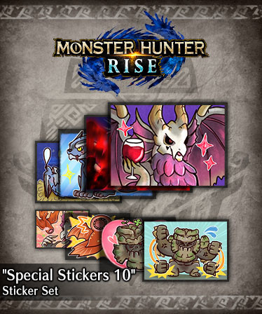 Monster Hunter Rise - &quot;Special Stickers 10&quot; sticker set