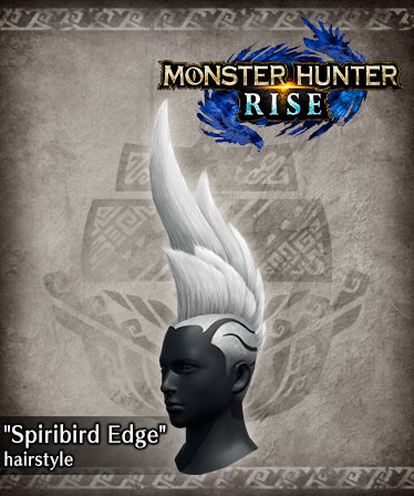 Monster Hunter Rise - "Spiribird Edge" hairstyle