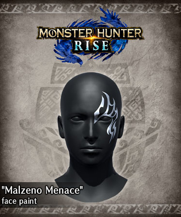 Monster Hunter Rise - &quot;Malzeno Menace&quot; face paint