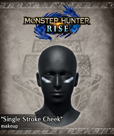 Monster Hunter Rise - "Single Stroke Cheek" makeup