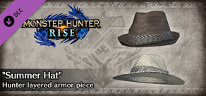 Monster Hunter Rise - "Summer Hat" Hunter layered armor piece
