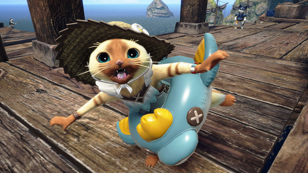 Monster Hunter Rise - "F Summer" Palico layered armor set