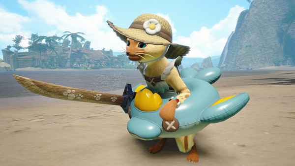 Monster Hunter Rise - "F Summer" Palico layered armor set