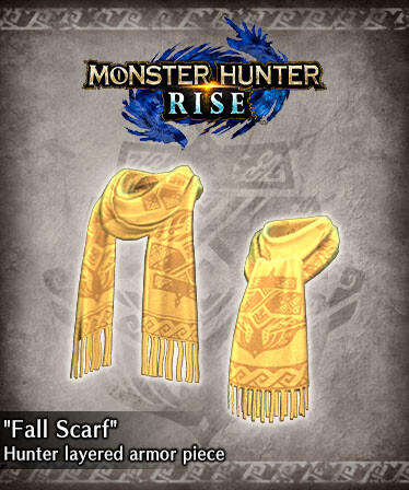 Monster Hunter Rise - &quot;Fall Scarf&quot; Hunter layered Armor Piece