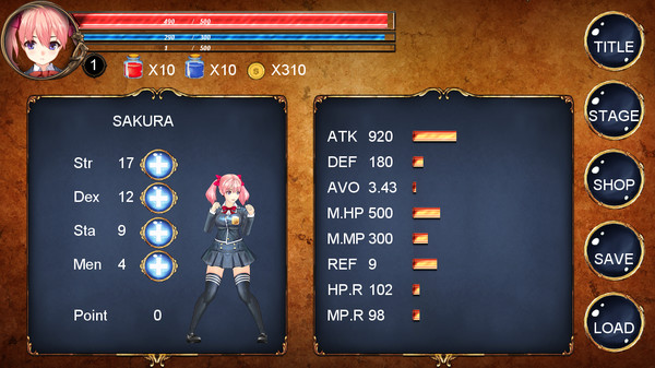 Screenshot z FIGHTING GIRL SAKURA-R