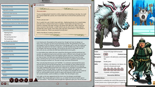 Fantasy Grounds - Pathfinder 2 RPG - Lost Omens: Monsters of Myth
