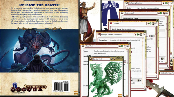 Fantasy Grounds - Pathfinder 2 RPG - Lost Omens: Monsters of Myth