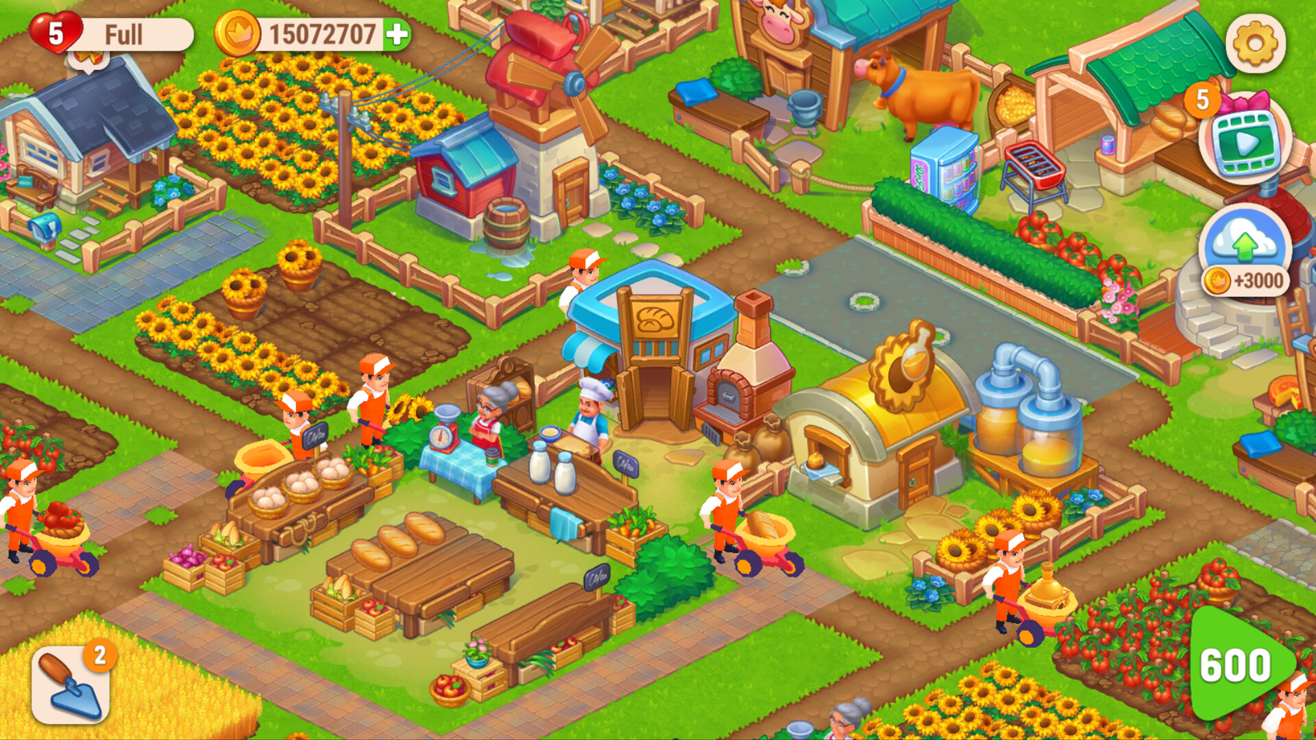 Farming Fever - Pizza and Burger Cooking game screenshot 2