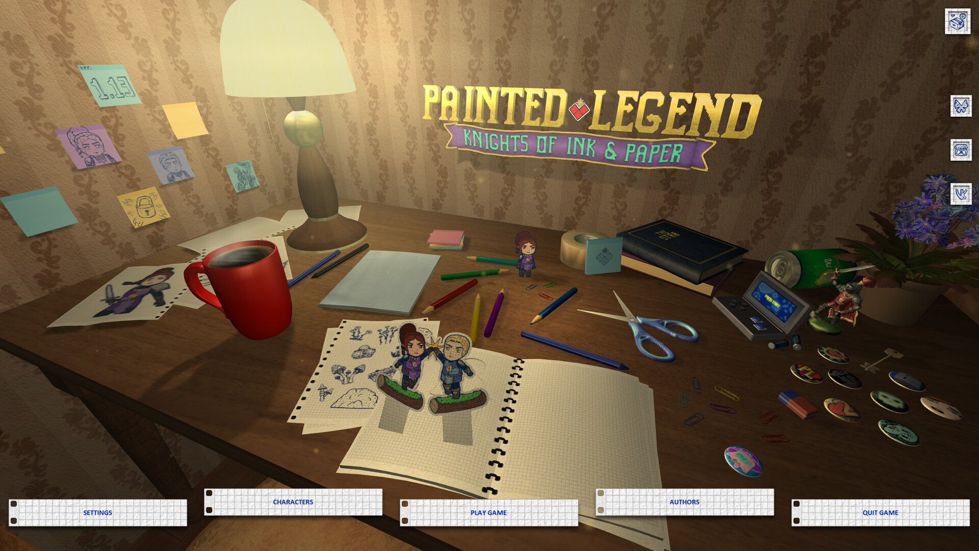 Painted Legend: Knights of Ink & Paper screenshot 1