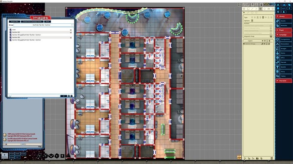 Fantasy Grounds - Starfinder RPG - Flipmat - Starliner