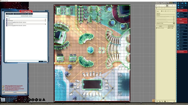 Fantasy Grounds - Starfinder RPG - Flipmat - Starliner