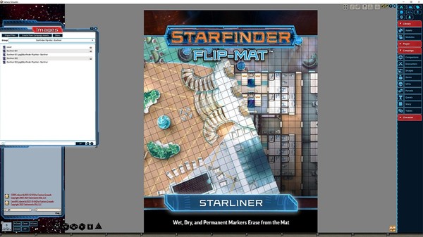Fantasy Grounds - Starfinder RPG - Flipmat - Starliner