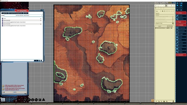 Fantasy Grounds - Starfinder RPG - FlipMat - Desert World