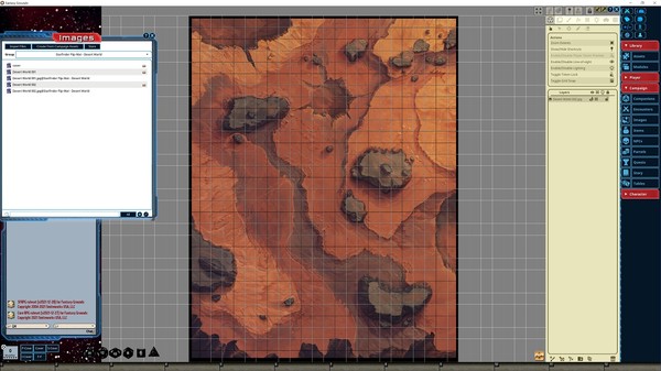 Fantasy Grounds - Starfinder RPG - FlipMat - Desert World