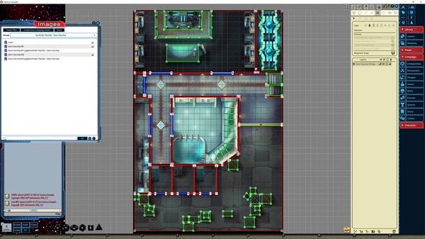 Fantasy Grounds - Starfinder RPG - FlipMat - Giant Starship