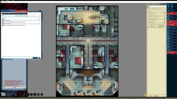 Fantasy Grounds - Starfinder RPG - FlipMat - Giant Starship