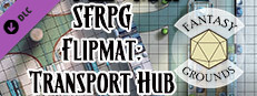 Fantasy Grounds - Starfinder RPG - FlipMat - Transport Hub Small Capsule Image