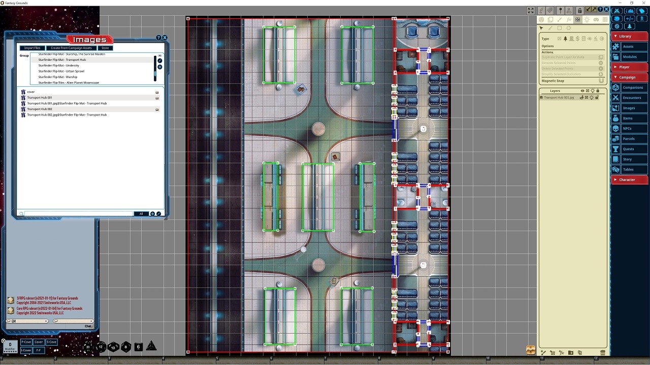 Fantasy Grounds - Starfinder RPG - FlipMat - Transport Hubのスクリーンショット 1