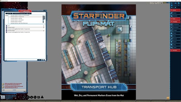 Fantasy Grounds - Starfinder RPG - FlipMat - Transport Hub