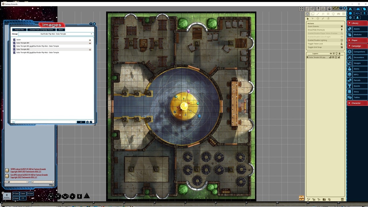 Fantasy Grounds - Starfinder RPG - FlipMat - Solar Templeのスクリーンショット 1