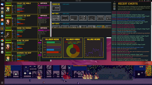 Desktopia: A Desktop Village Simulator.