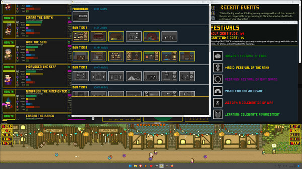 Desktopia: A Desktop Village Simulator.