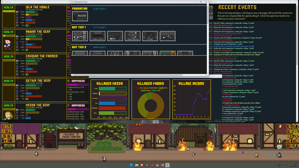 Desktopia: A Desktop Village Simulator.
