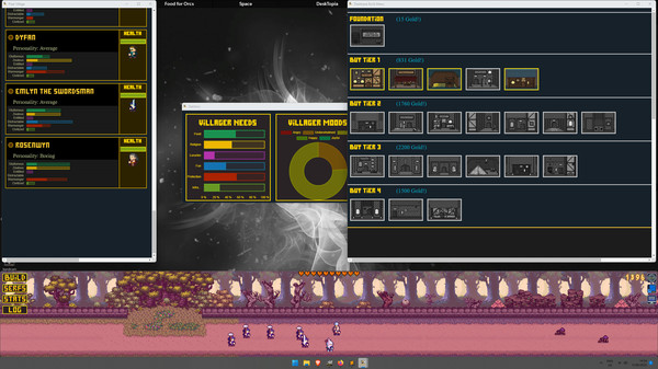 Desktopia: A Desktop Village Simulator.