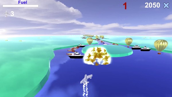 Screenshot z River Raid 3D