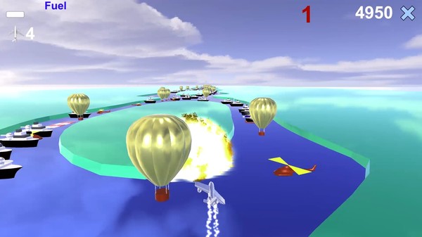 Screenshot z River Raid 3D