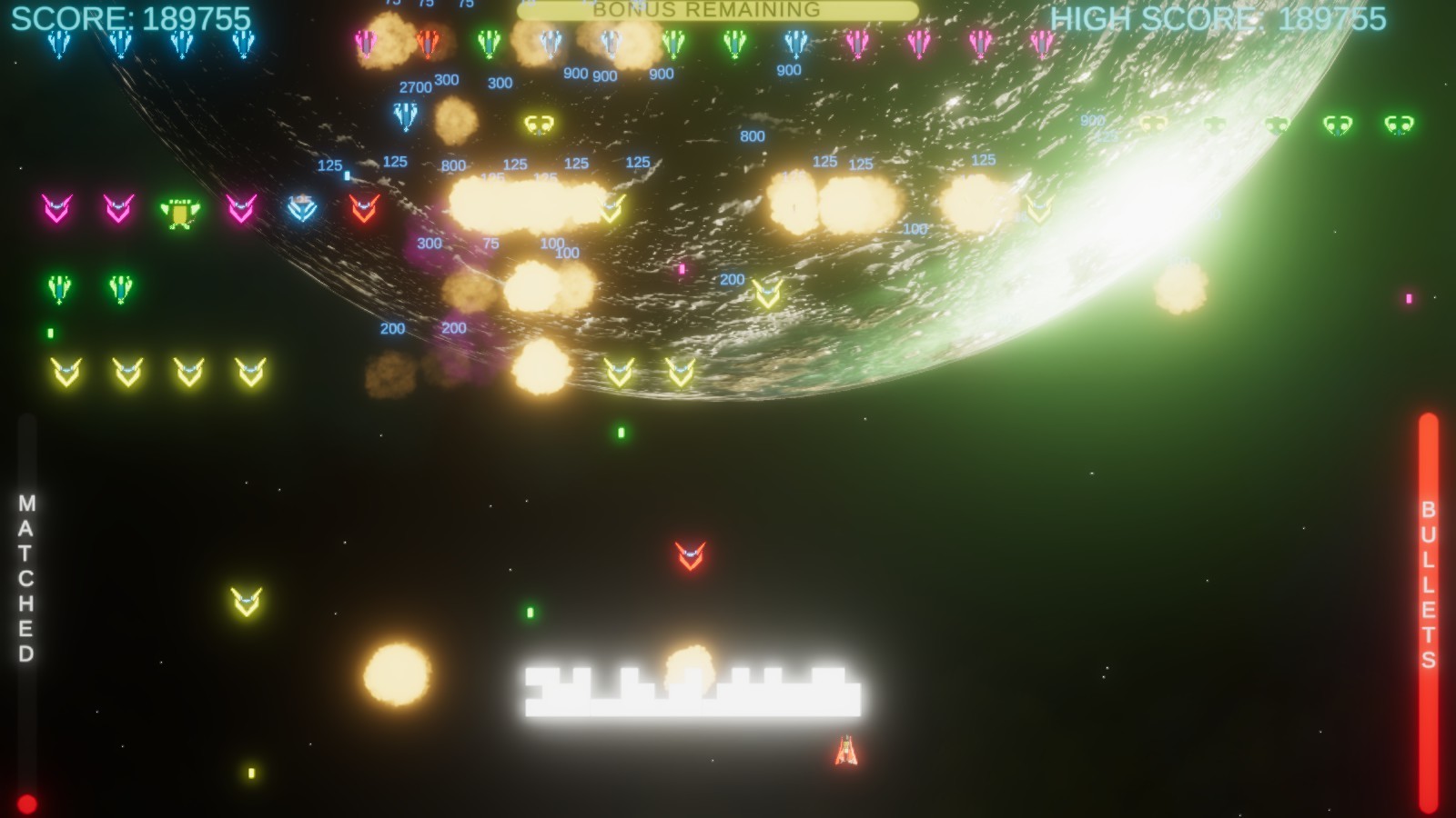 Neon Invaders screenshot #1
