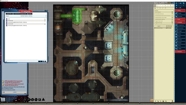 Fantasy Grounds - Starfinder RPG - Flipmat - Undercity