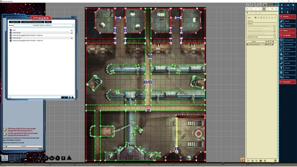 Fantasy Grounds - Starfinder RPG - Flipmat - Undercity