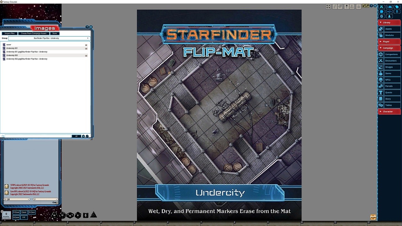 Fantasy Grounds - Starfinder RPG - Flipmat - Undercity screenshot 1