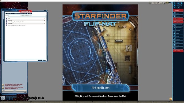 Fantasy Grounds - Starfinder RPG - FlipMat - Stadium